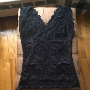 Black lace tank top